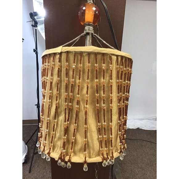 Antique Hanging Light Fixture with 10 FT Cord and Chain - Picture 2 of 4